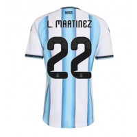 Stroje piłkarskie Argentyna Lautaro Martinez #22 Koszulka Podstawowej MŚ 2026 Krótki Rękaw